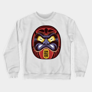 The Great Japanese Daruma 3 - Yabisan vector art - Crewneck Sweatshirt